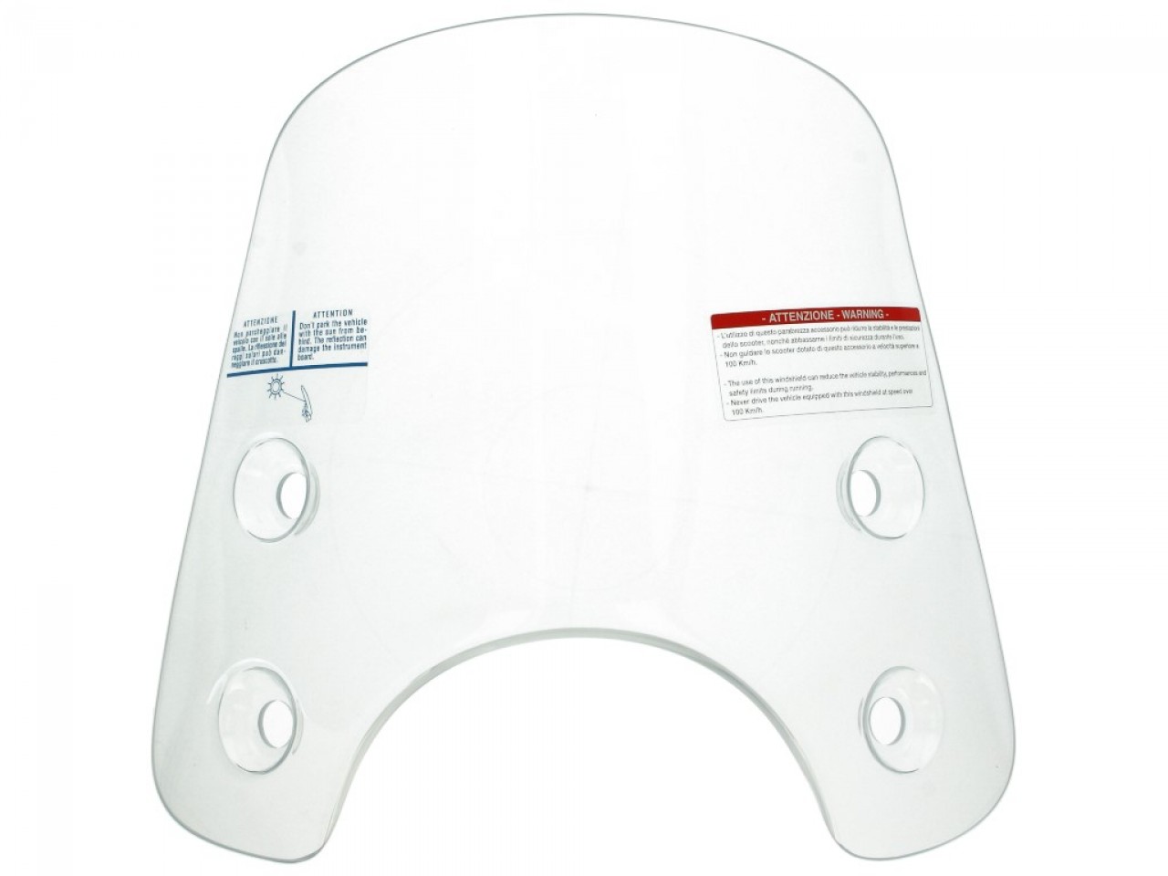 Windshield complete, medium for Piaggio Beverly (05-13)