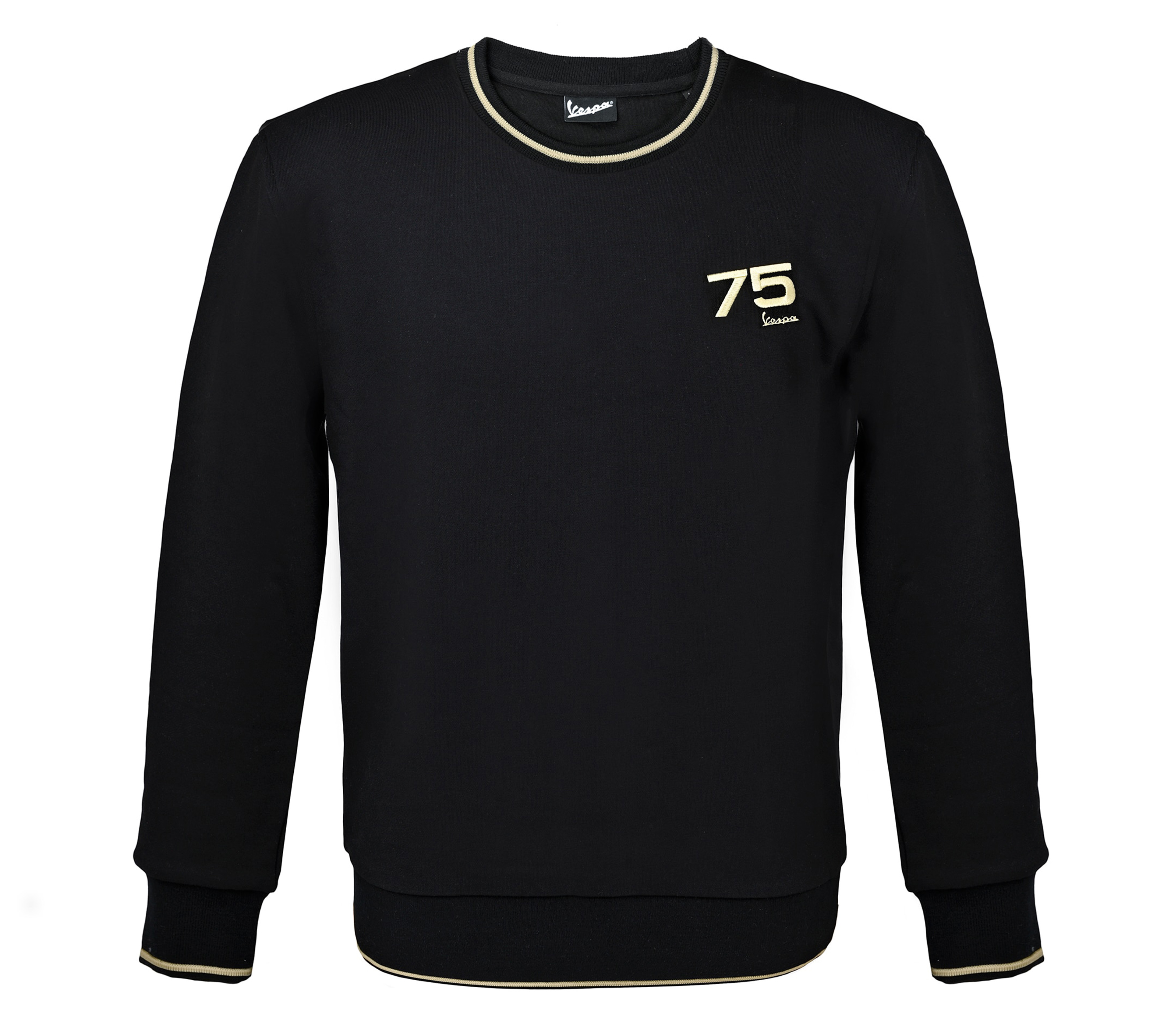 Vespa sweatshirt 75 years - black