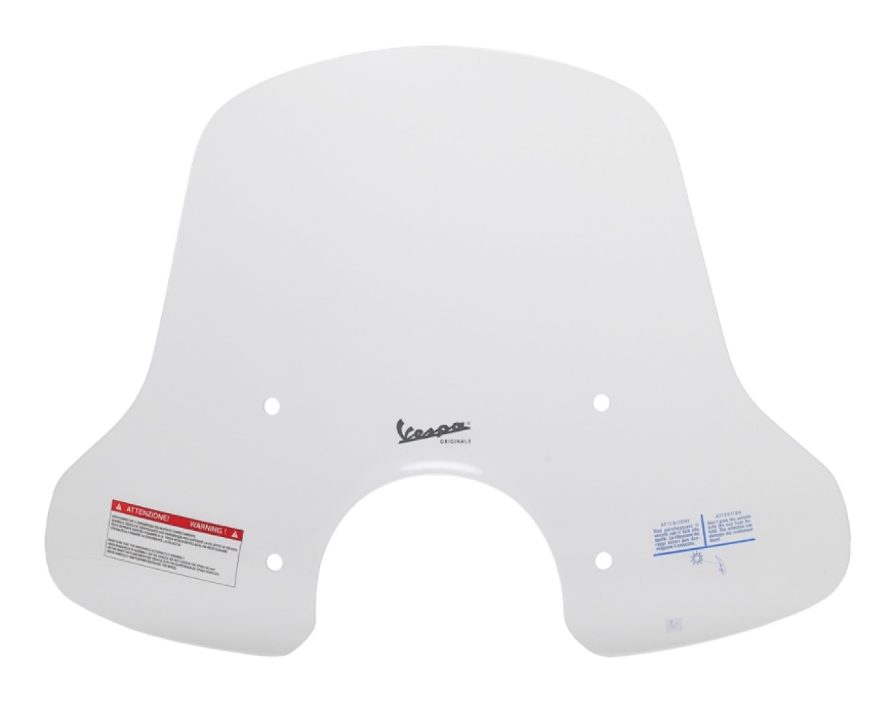 Windshield Medium with bracket Vespa GTS / Super (HPE & SuperTech) original Vespa