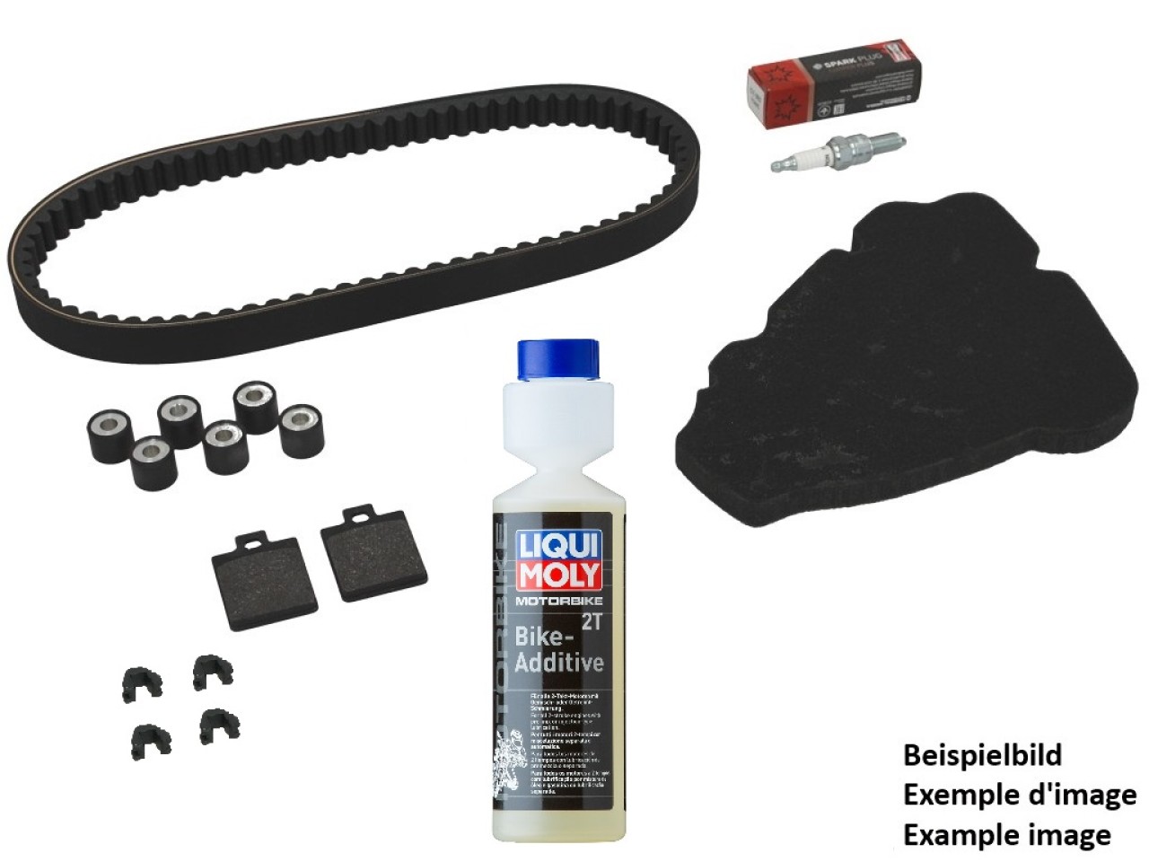 Inspection kit Premium (OEM) with brake pads + additive Piaggio MP3 300 Yourban 2011>
